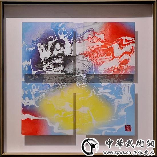 《一个神秘的地方》傅文俊 综合媒介 60x60cm 2018