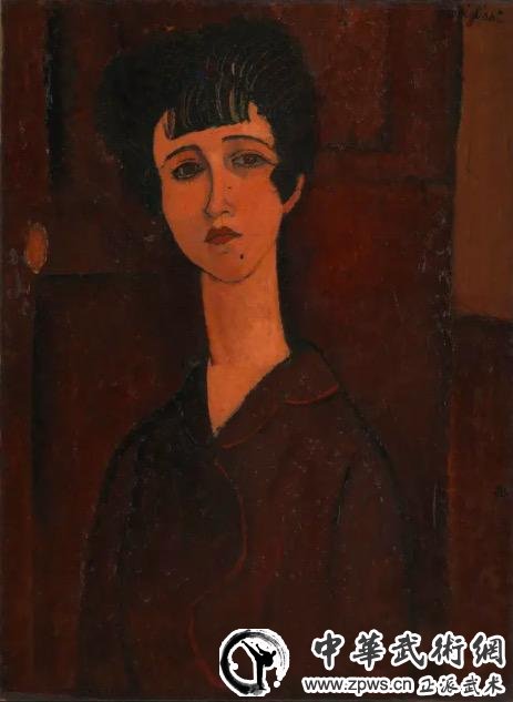 莫迪利亚尼，《女孩肖像》，1917，英国泰特美术馆藏